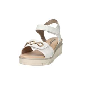 Sandales compensées Valleverde Donna ivoire, hauteur de talon 35 cm, chaussures d'été confortables - Product Image 5
