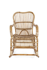 Sillón mecedora de mimbre sintético para exterior, balcón o sala de estar, muebles de mimbre sintético/poliratán para el hogar o guardería - Product Image 3