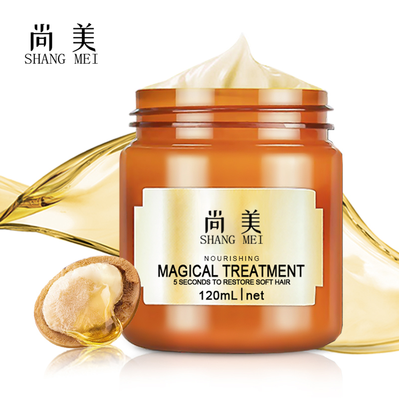 Оптовая продажа, натуральный Новый лосьон для волос ShangMei, маска для лица, Чистый Коллаген, восстановление волос, органический кератин, Корейская светлая маска для волос