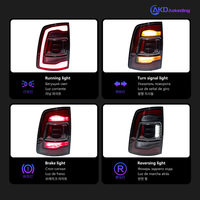 BBA Car Styling Tail Lamp for Dodge RAM Tail Lights 2009-2018 High Power Projector Lens Dynamic Signal Drl Auto Parts