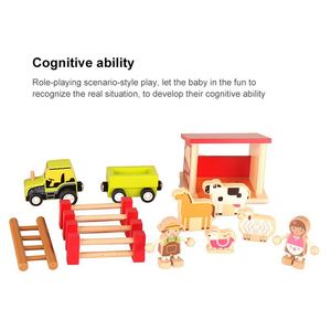 Gioco di ruolo in legno casa agricola su misura giocattolo <span class=keywords><strong>con</strong></span> animale <span class=keywords><strong>per</strong></span> <span class=keywords><strong>bambini</strong></span> - Product Image 5