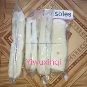 Solette in pelle di pecora imbottitura stivali da neve leggero peloso inverno caldo e spesso solette in vera pelliccia di pelle di pecora termica per scarpe - Product Image 5