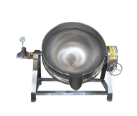 Grande marmite à soupe industrielle 50L-1000L 304 sus suace confiture cuisinière à agitation gaz électrique chauffage à vapeur mélange veste bouilloire
