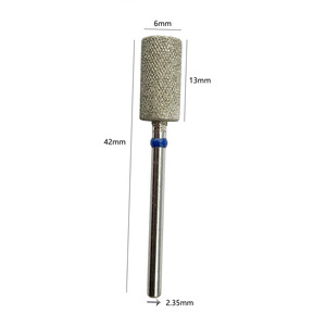 Fraise à ongles électrique à barillet plat, diamantée, pour nettoyage des cuticules et fraisage croisé, accessoire de manucure - Product Image 2