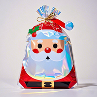 Petite pochette personnalisée en OPP colorée et étonnante en papier d'aluminium pour cadeau de Noël sacs d'emballage de qualité alimentaire en mylar