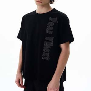 Camiseta bordada personalizada Camiseta personalizada con logotipo Camisetas de manga corta para hombres y mujeres - Product Image 1