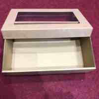 Boîte de traiteur Kraft pour desserts, pâtisseries, pique-niques, plats à emporter, emballage alimentaire avec couvercle et fenêtre transparents