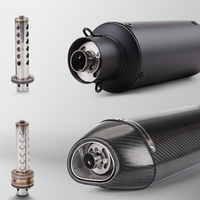 Aksesoris knalpot motor, aksesoris knalpot sepeda motor baru Universal termasuk knalpot DB Killer Catalyst