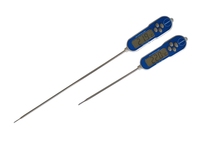 Thermomètre de laboratoire numérique avec sondes sélectionnables de 15 cm et 30 cm, détecteur de température haute précision pour la mesure d'échantillons en laboratoire