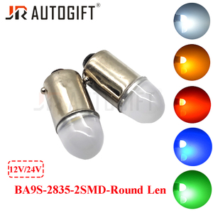 Chất lượng cao DC12V/24V Trắng Đỏ Xanh SMD 2 LED tự động Wedge đánh dấu ánh sáng bóng đèn xe BA9s ổ cắm T4W 2835 Wedge đèn - Product Image 5