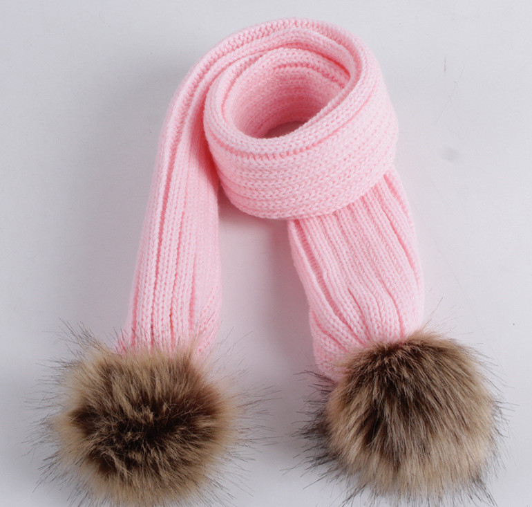 Зимний вязаный шарф для новорожденных мальчиков и девочек