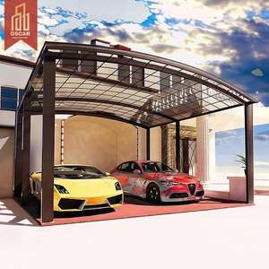 Abri <span class=keywords><strong>de</strong></span> voiture en structure <span class=keywords><strong>composite</strong></span> d'aluminium robuste avec toit résistant aux intempéries, pour événements extérieurs et utilisation en garage - Product Image 1