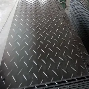 4x8 Plástico Uhmwpe Temporal Heavy Duty Construction Track Road Mat Hdpe Ground Protection Mat