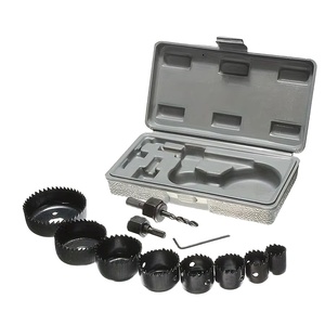 Kit de sierra perforadora de 11 Uds., cortador de agujeros circular de Metal de acero al carbono duradero para madera, cortador de plástico de PVC, herramientas de carpintería - Product Image 1