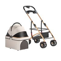 Poussette pour animaux de compagnie détachable pour petits chats, idéale pour le jogging et la randonnée