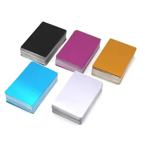 Commerciële Blank Aluminium Card Lasergravure Blank Geanodiseerd Aluminium Card