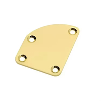 Vente en gros Gold Guitar Neck Plate avec vis pour guitare électrique Jaz Bass Parts