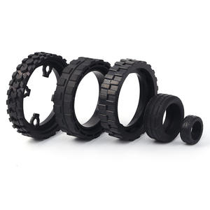 耐久性のある環境にやさしい安全無毒無臭D穴カスタム成形シリコーンゴム玩具車ホイールROHS/REACH認定20-80 - Product Image 1