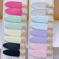 Barrettes à cheveux sans pli, barrettes à cheveux pour boucles, barrettes à cheveux sans pli pour l'application de maquillage, logo et emballage personnalisés