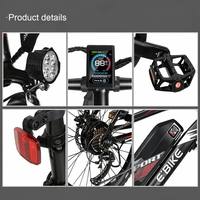 Vélo de montagne électrique pour adultes en acier à haute teneur en carbone OEM personnalisé, batterie amovible 36V13AH intégrée au tube diagonal, capteur de couple, VTT électrique