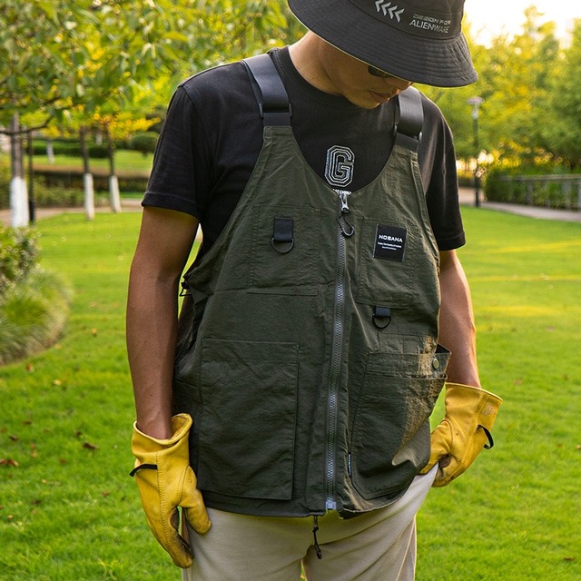 Outdoor Vest With Multi Pockets Multifunctional Vest for Fishing Photography Travel Hiking Women Men