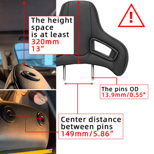 Appuie-tête de Siège Sport Automobile avec Système Plug&Play Coussin Cervical en Cuir PVC pour Appuie-tête de Siège Baquet Original Universel - Product Image 4