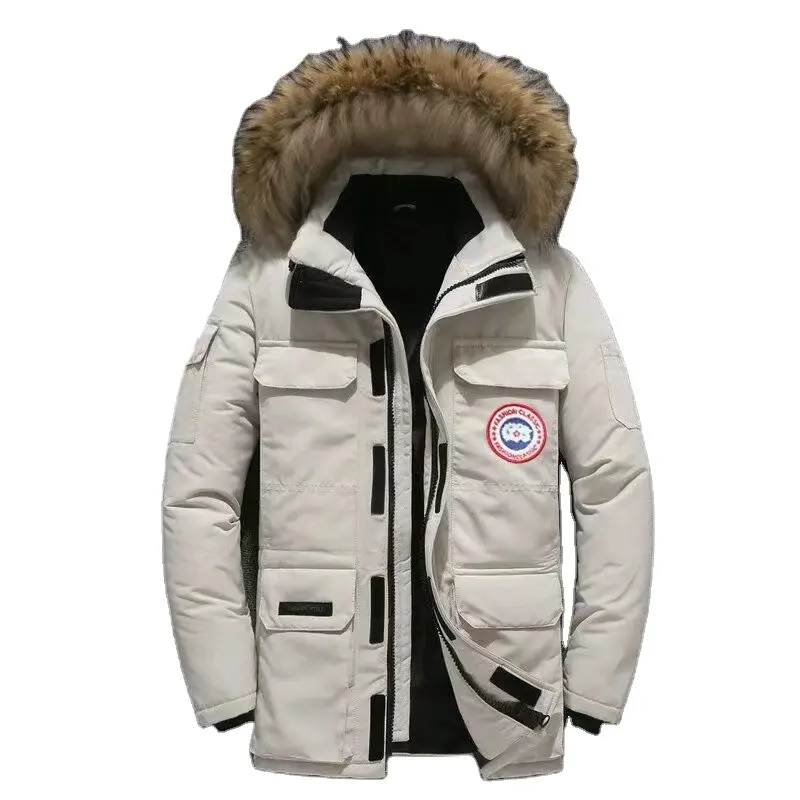 Customized high quality fashion outdoor brand winter men's and women's down jackets