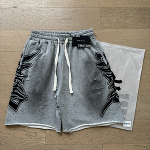 เสื้อผ้าผู้ชายแบบผสมผสานอารมณ์เข้าใหม่และกางเกงขาสั้นผ้าฝ้าย100% ไฮสตรีทชุดสั้นทันสมัย - Product Image 5