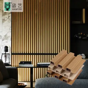 Cina all'ingrosso decorativo casa scanalato 4x8 pannello a parete pannelli di rivestimento in legno interni wpc 3d altri sfondi/pannello a parete
