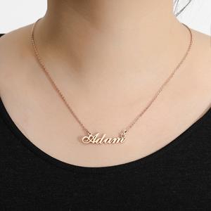 Collana Personalizzata in Acciaio Inox Placcato Oro 18K con Nome in Stile <span class=keywords><strong>Old</strong></span> English per Regalo Festa della Mamma - Product Image 3