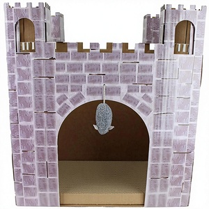 Özel Tasarım Midlee Kale Kedi Tırmalama Evi Tuğla Desenli - Product Image 1