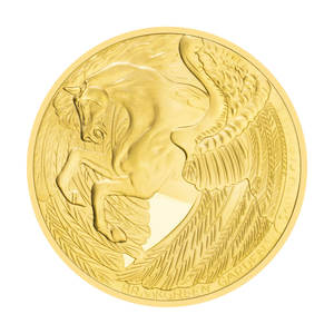 金メッキペガサス神話の生き物コインギリシャ神話の収集可能なギフトやディスプレイのお土産 - Product Image 1