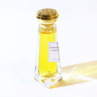 Meistverkaufte 100 Ml Glas-Parfümflasche Wiederverwendbare Quadratische Klare Parfümflasche Luxus-Parfümflaschen mit Verpackungsbox