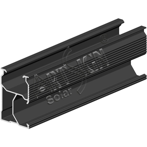 Rail <span class=keywords><strong>solaire</strong></span> en aluminium pour montage sur toit, système de rail de toit simple avec serre-rails, vente directe usine Europe Rail Art Sign - Product Image 2