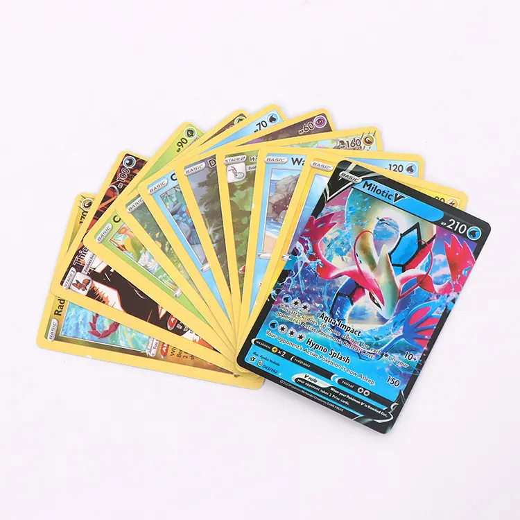 Hot Sale English French Spanish Poke Mon Booster Card Box 360 Pcs/box Pokemoned Trading Card Playing Crate Poke Mon Card