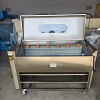 Machine à éplucher les fruits électrique automatique commerciale pour nettoyer les pommes de terre éplucher les racines des lotus ail manioc oignons