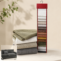 Tissu d'ameublement en chenille 100% polyester respirant, teint sur mesure, 390 GSM, pour canapé et textile d'ameublement