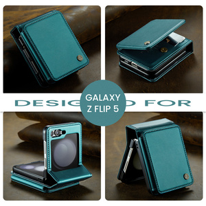 Lujo PU cuero <span class=keywords><strong>Flip</strong></span> Cover Wallet Phone Case con ranura para tarjeta para <span class=keywords><strong>Samsung</strong></span> <span class=keywords><strong>Galaxy</strong></span> <span class=keywords><strong>Z</strong></span> <span class=keywords><strong>Flip</strong></span> <span class=keywords><strong>5</strong></span> Phone Case - Product Image 5