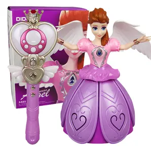 Музыкальная кукла принцессы Танцующая девочка с дистанционным управлением музыкальные игрушки с подсветкой