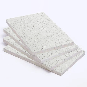 Plaques de <span class=keywords><strong>plafond</strong></span> en fibres minérales Kente 2x2 modernes, carrées, sans <span class=keywords><strong>amiante</strong></span>, anti-affaissement, pour bâtiments de bureaux - Product Image 1