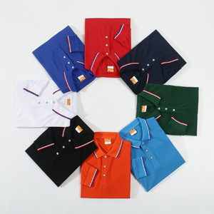 <b>Blue</b> Polyester Long Sleeve <b>Polo</b> <b>Shirt</b> Workwear Solid Color Collared T-<b>Shirt</b> For Leisure Uniform Custom Logo - Product Image 3
