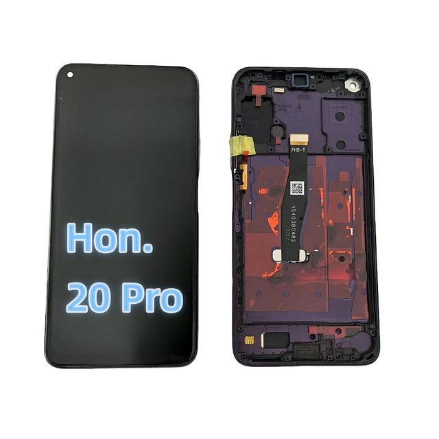 For Huawei Honor 20 Mobile Phone LCD Screen Display Touch Digitizer Assembly with Frame Black YAL-AL10 YAL-L41 1-Year