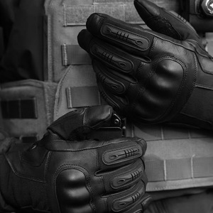CNGDY alta calidad cuero motocicleta hombres guantes pantalla táctil moto carreras montar guante - Product Image 5