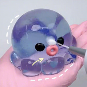 Juguete antiestrés de pulpo de goma transparente, juguete relajante para manos, juego de burbujas casero para niños y adultos, juguete para apretar - Product Image 4