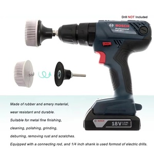 Cepillo de <span class=keywords><strong>disco</strong></span> de cerdas radiales de óxido de aluminio cerámico de 2 pulgadas - Cepillo abrasivo de alta resistencia para taladro eléctrico OEM, eliminación de óxido de aluminio y <span class=keywords><strong>hierro</strong></span> - Product Image 6