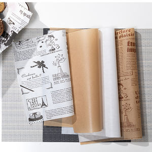 Papier sulfurisé double face non blanchi 40 g/m² avec revêtement silicone pour snacks, sandwichs, pain, pizzas, sushis, salades et autres usages culinaires - Product Image 3