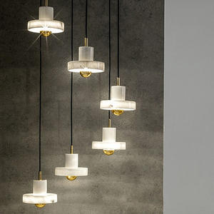 โคมไฟห้อยเพดานหินอ่อนสไตล์นอร์ดิกมินิมอลโมเดิร์นธรรมชาติ สำหรับร้านอาหาร บาร์ คาเฟ่ โชว์รูม - Product Image 3