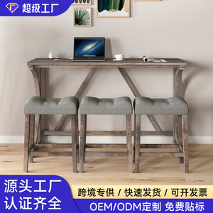 New minimalist wall-mounted <b>bar</b> <b>table</b>, suitable for home, living room, balcony, long <b>table</b>, commercial use, narrow <b>table</b>, and - Product Image 5