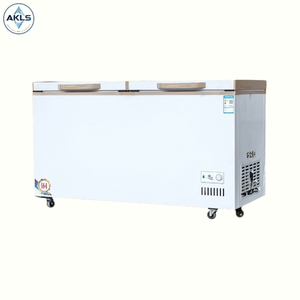 <span class=keywords><strong>Congélateur</strong></span> coffre <span class=keywords><strong>horizontal</strong></span> <span class=keywords><strong>commercial</strong></span> à grande capacité, à double porte, à température unique, à refroidissement direct, réglable, à ouverture par le haut - Product Image 2