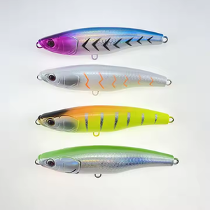 Señuelo de pesca en blanco sin pintar de 105 mm y 48 g, tipo minnow de superficie, pencil, crankbait duro <span class=keywords><strong>Yozuri</strong></span>, popper de sublimación para muskellunge, cuerpo de superficie. - Product Image 5